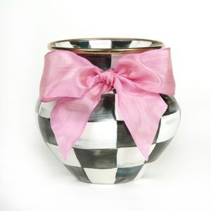 Mackenzie Childs Small Courtly Check Vase